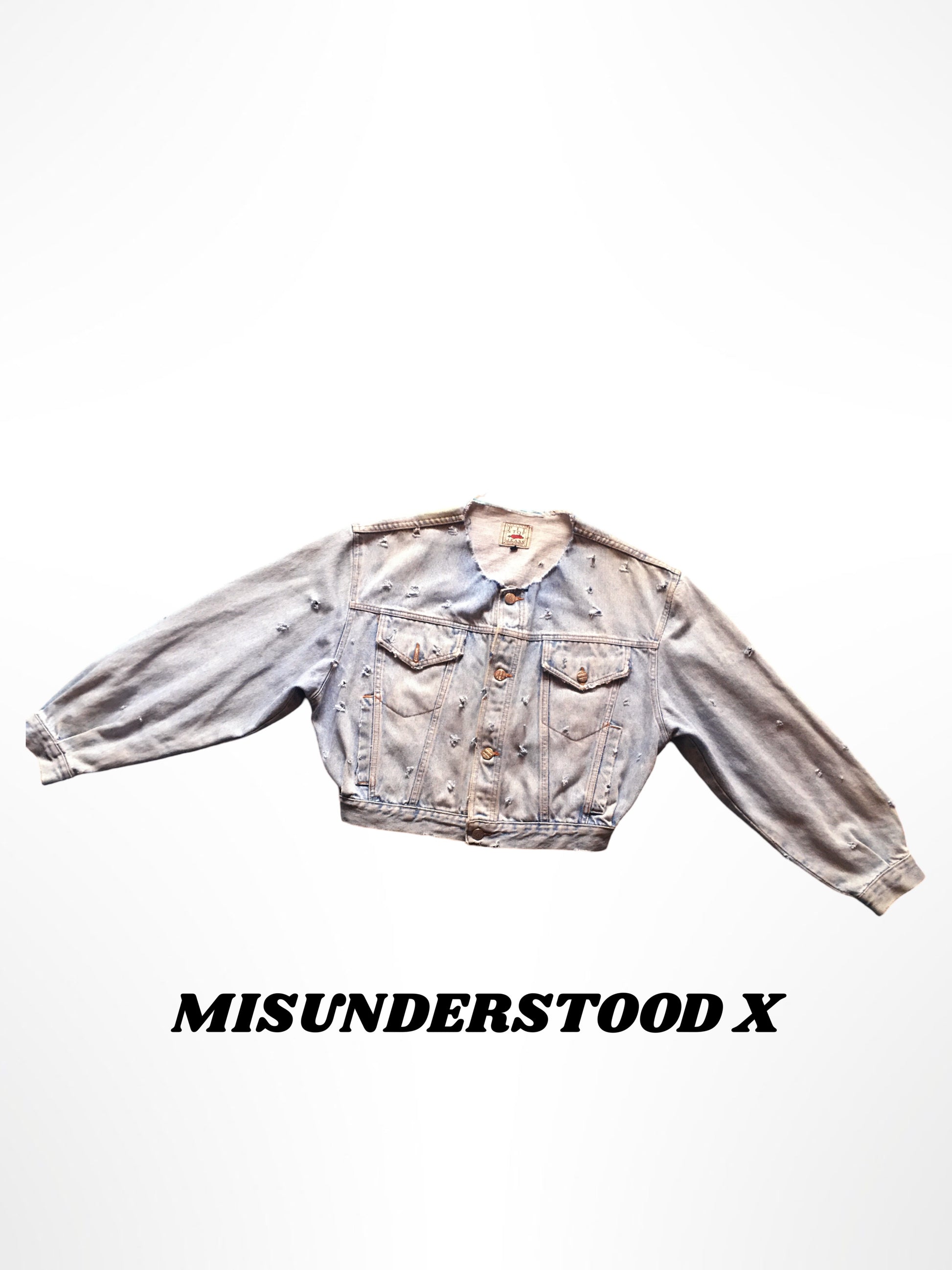 Denim holes jacket
